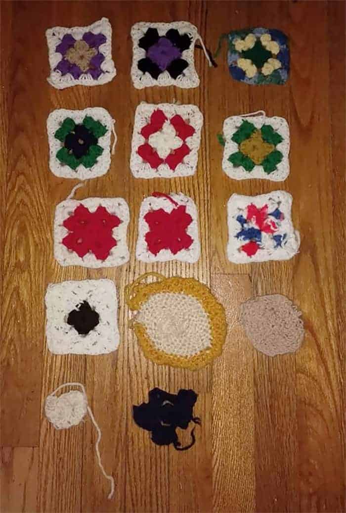 Progression of skills loss in crochet as Alzheimer's sets in