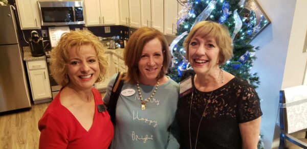 Left to Right: Annamarie Mariani-Huehn , Executive Director, Hunters Woods at Trails Edge;  Eileen Spata, Regional Director of TAD Relocation;  Mary Ellen Knecht, RN, the Director of Community Relations for the Hunters Woods at Trails Edge Medical Team