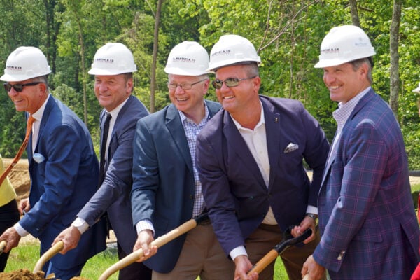 John Degen, 4th from left, at ceremonial ground breaking for Bay Village Assisted Living in Annapolis, MD