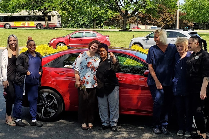 Car Winner of Car giveaway