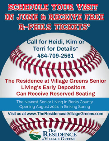 Visit Residence at Village Greens in June & Receive FREE R-Phils Tickets
