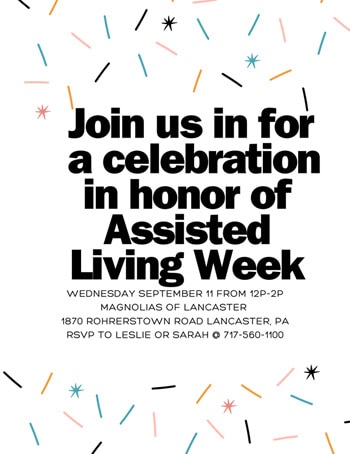 Assisted Living Week Celebration