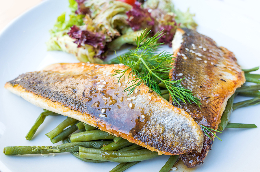 Heart healthy seafood meal