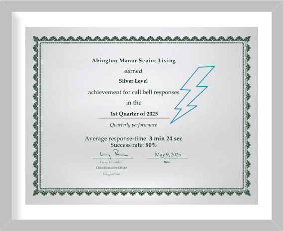 Abington Manor - Silver Call Bell - New Background - Palatino