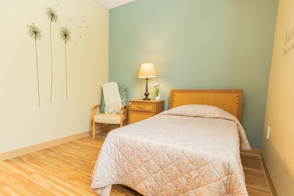 private apartment with bed