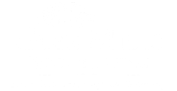 Glen Mills white out logo