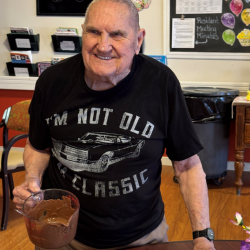 At 92, Senior Living Community’s ‘Candy Man’ Sweetens Mondays