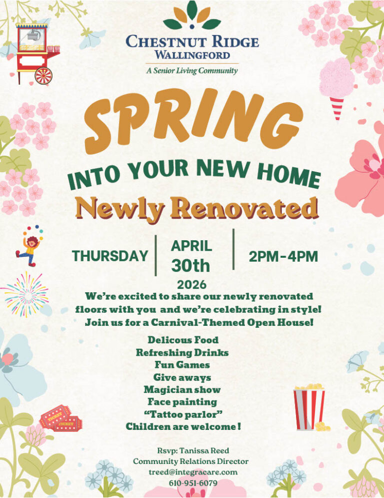 chestnut ridge wallingford spring open house 2026 flyer