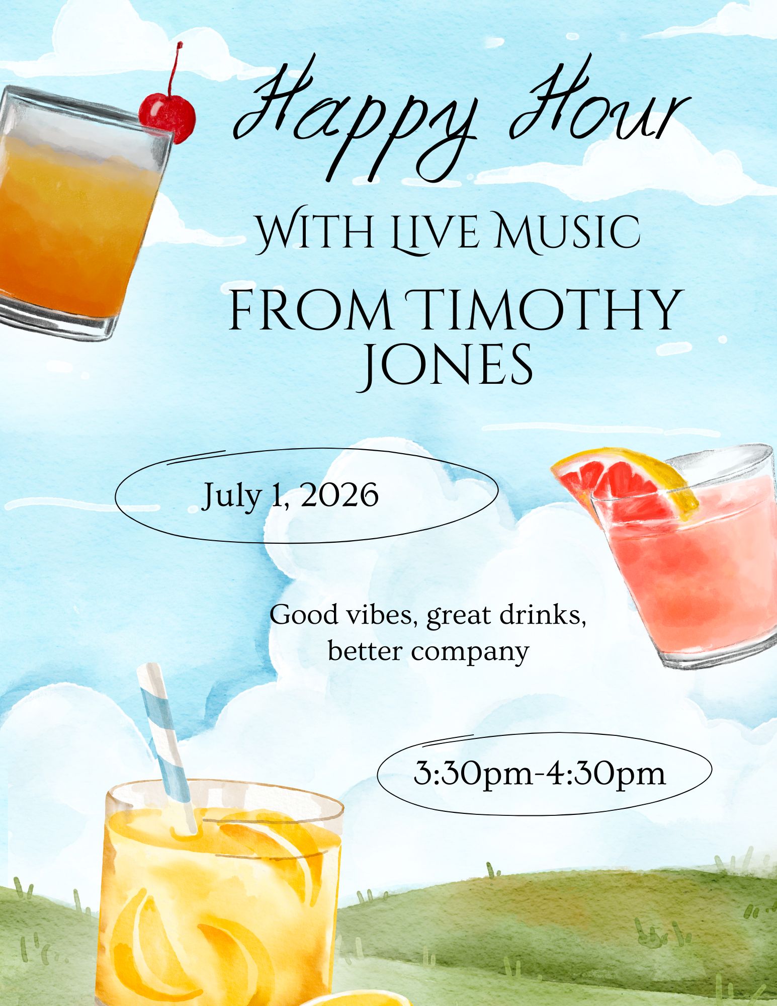 Happy Hour w/ Music by Timothy Jones