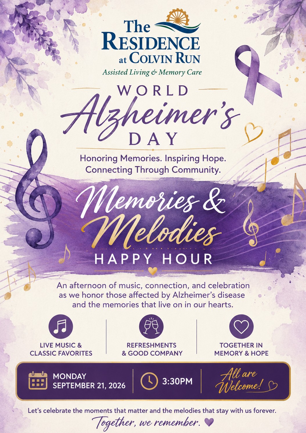 💜MEMORIES & MELODIES HAPPY HOUR 💜